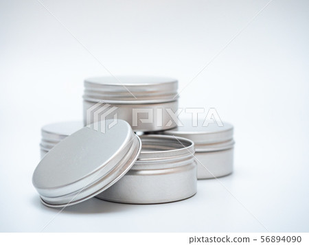 white tin can on white background 56894090