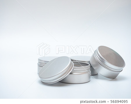 white tin can on white background 56894095