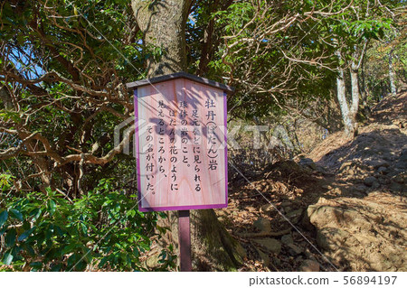 神奈川縣伊勢原大山的牡丹岩的描述 神奈川縣伊勢原大山的牡丹岩的描述 56894197