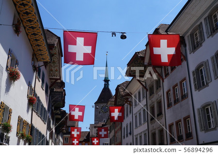 Aarau Old Town and Clock Tower (Switzerland) 56894296