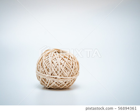 wool ball on light grey background wool ball on light grey background 56894361