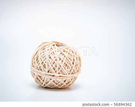 wool ball on light grey background wool ball on light grey background 56894362
