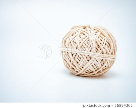 wool ball on light grey background wool ball on light grey background 56894365