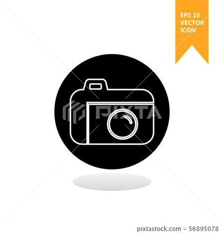 A camera vector icon. The sign of a camera 56895078