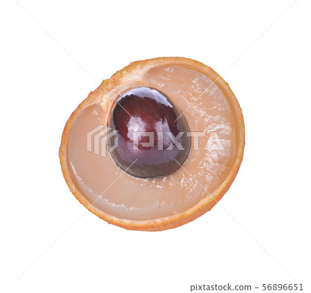 Fresh longan isolated on white background 56896651