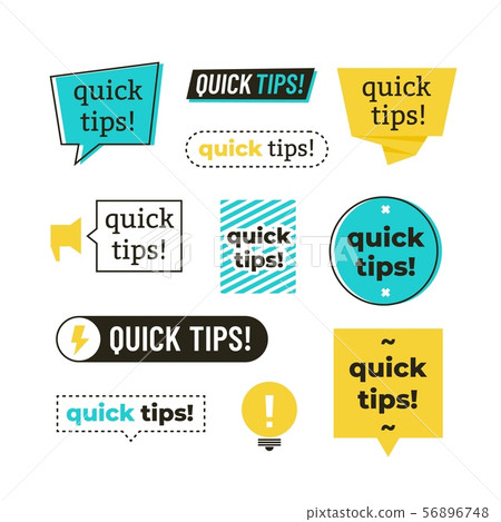 Advice, tip, quick tips, helpful tricks and suggestions vector logos, emblems and banners vector set Advice, tip, quick tips, helpful tricks and suggestions vector logos, emblems and banners vector set 56896748
