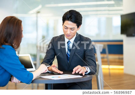 Business image Male employee Female employee Recruitment Sales Business image Male employee Female employee Recruitment Sales 56896987