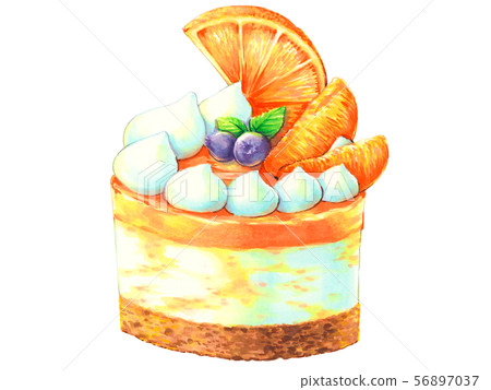 Orange mousse tart 56897037