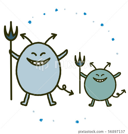 Energetic Bacilli Brothers Hand-drawn illustration 56897137