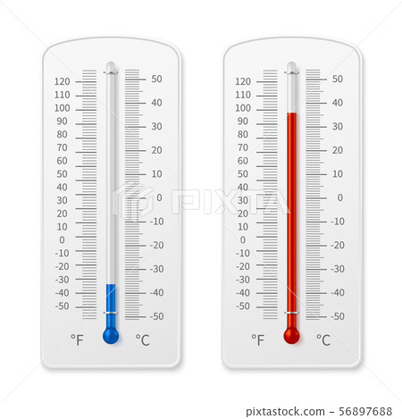 Meteorology indoor thermometer realistic vector illustration isolated Meteorology indoor thermometer realistic vector illustration isolated 56897688