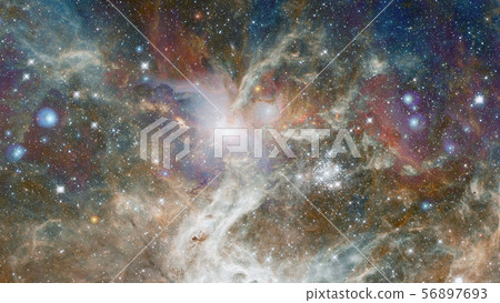 Bursting galaxy. Abstract space. Elements of this image furnished by NASA 56897693