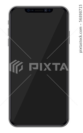 Smartphone with frameless edge display. Smartphone with frameless edge display. 56898715