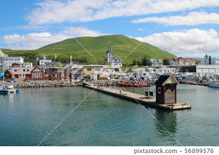Icelandic town Akureyri Icelandic town Akureyri 56899376