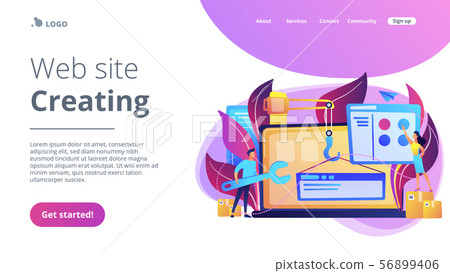 WEB development concept vector illustration-插圖素材 [56899406] - PIXTA圖庫
