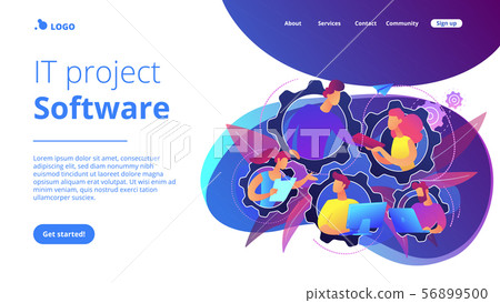 Dedicated team it concept vector illustration Dedicated team it concept vector illustration 56899500
