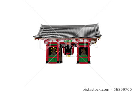 東京著名的Asakusa Kaminarimon白背中心 56899700