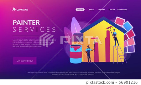 Painter services concept landing page Painter services concept landing page 56901216