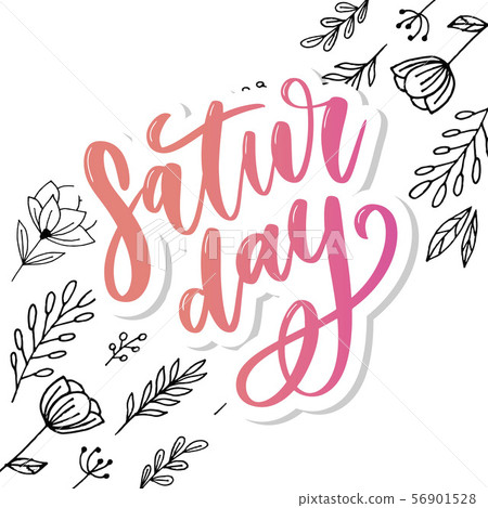 Saturday logo template vector lettering-插圖素材 [56901528] - PIXTA圖庫