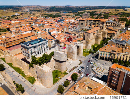 Cityscape of ancient Avila town 56901781