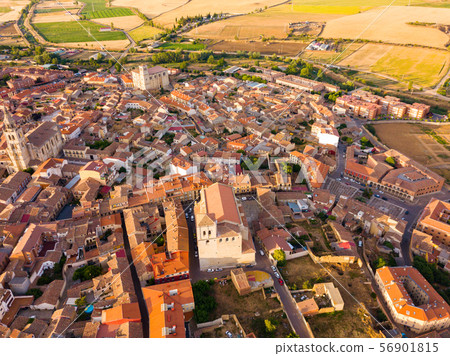 View from drone of Medina de Rioseco 56901815