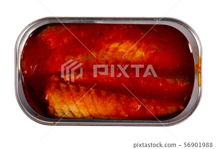 Mackerel fillet in tomato sauce in can 56901988