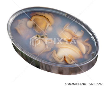 Canned seafood, whole shelled clams 56902265