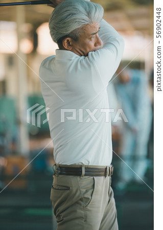 高爾夫 年長 男人 56902448