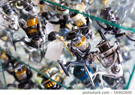 Close-up photo of variety baitcasting reel Close-up photo of variety baitcasting reel 56902600