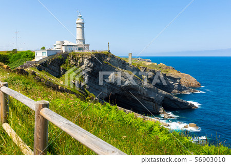 Lighthouse at cape Major (Faro de Cabo Mayor). Santander. Spain Lighthouse at cape Major (Faro de Cabo Mayor). Santander. Spain 56903010