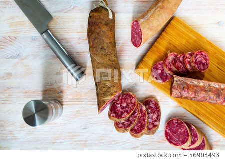 Salchichon – traditional spanish sausage Salchichon – traditional spanish sausage 56903493