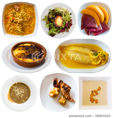 Collection of Catalan dishes 56903820