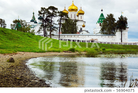 Male Ipatievsky Monastery at cloudy day in Kostroma, Russia Male Ipatievsky Monastery at cloudy day in Kostroma, Russia 56904075
