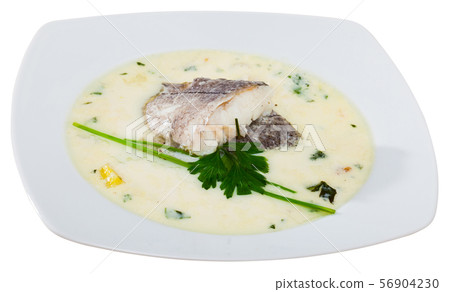 Scottish soup with smoked haddock Scottish soup with smoked haddock 56904230