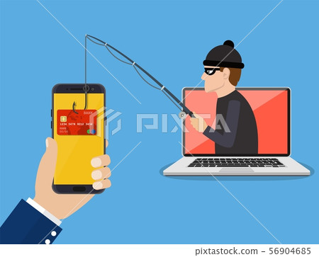 Internet phishing and hacking attack concept. Internet phishing and hacking attack concept. 56904685