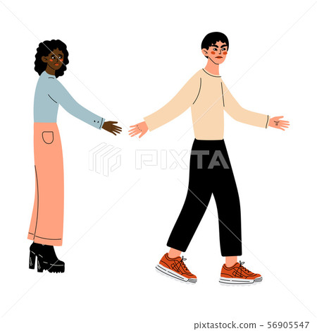 Couple Quarreling, Family Conflict, Divorce, Disagreement in Relationship, Negative Emotions Vector Couple Quarreling, Family Conflict, Divorce, Disagreement in Relationship, Negative Emotions Vector 56905547