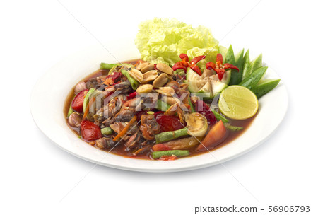 Cockles Spicy Salad in pickled fish sauce Thai 56906793