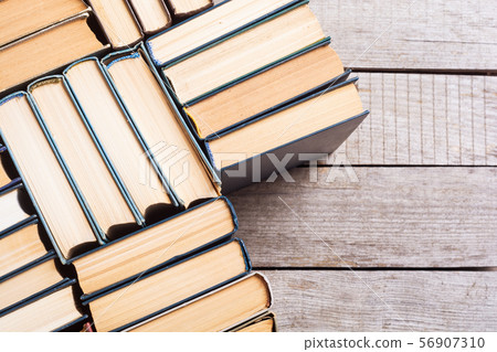Collection of old books in library 56907310