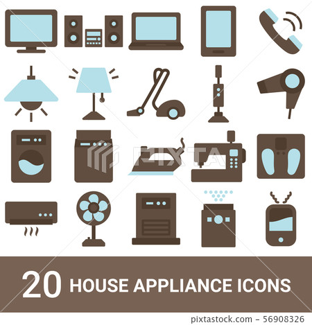 Product icon 20 household appliances color - Stock Illustration ...