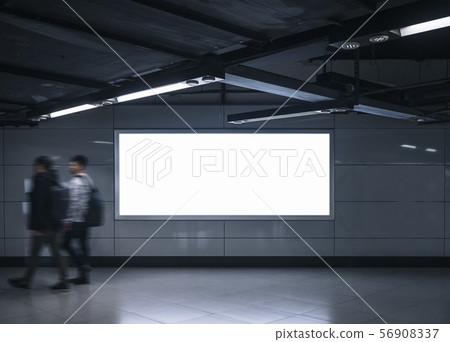 Mock up Banner Light box Indoor Building Media Advertisement 56908337