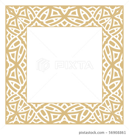 Geometrical rectangular vector ornament. 56908861