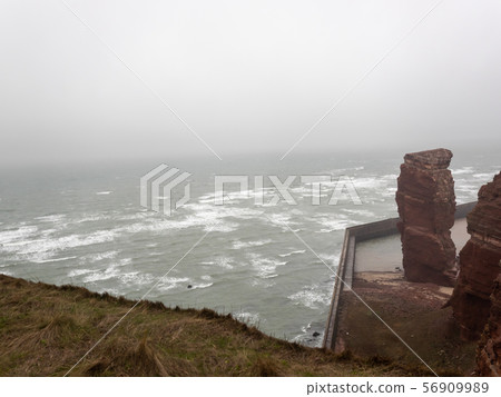 Heligoland on a windy, rainy day Heligoland on a windy, rainy day 56909989