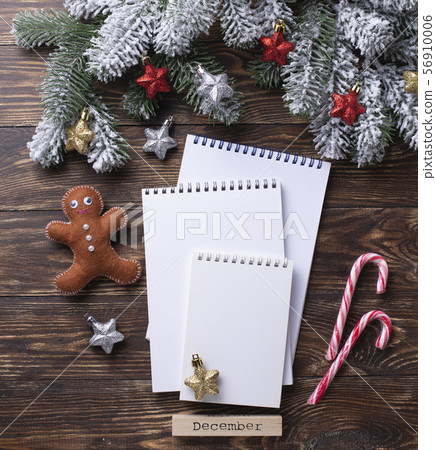 Christmas or New Year festive background Christmas or New Year festive background 56910006