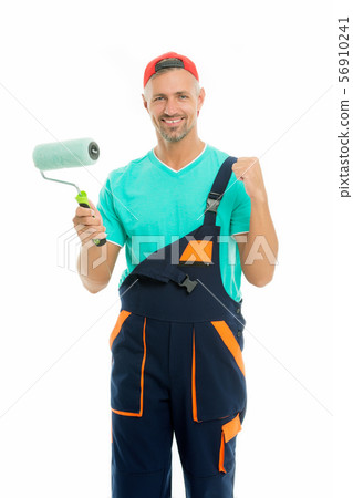 Decorator creative work. Paint and renovate. Decorator creative work. Paint and renovate. 56910241