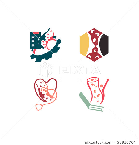 Cholesterol in artery health risk vector design 56910704