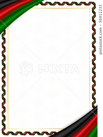 Border made with Kenya national colors 56911233