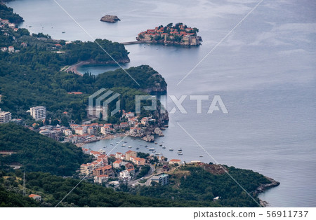 Budva riviera coastline. Montenegro, Balkans, Budva riviera coastline. Montenegro, Balkans, 56911737
