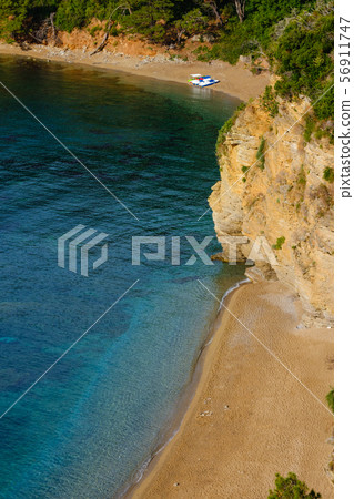 Mogren Beach near Budva, Montenegro 56911747