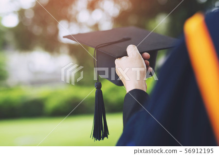 blurred image backside,the student graduation  56912195