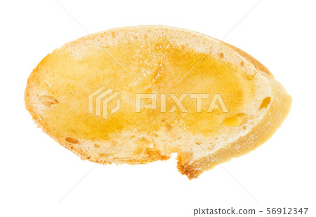 open sandwich with fresh bread and honey 56912347