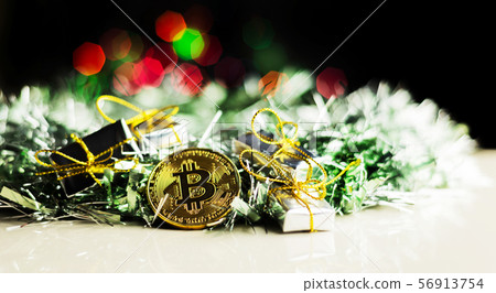 Crypto currency Gold Bitcoin, BTC, macro shot of Crypto currency Gold Bitcoin, BTC, macro shot of 56913754